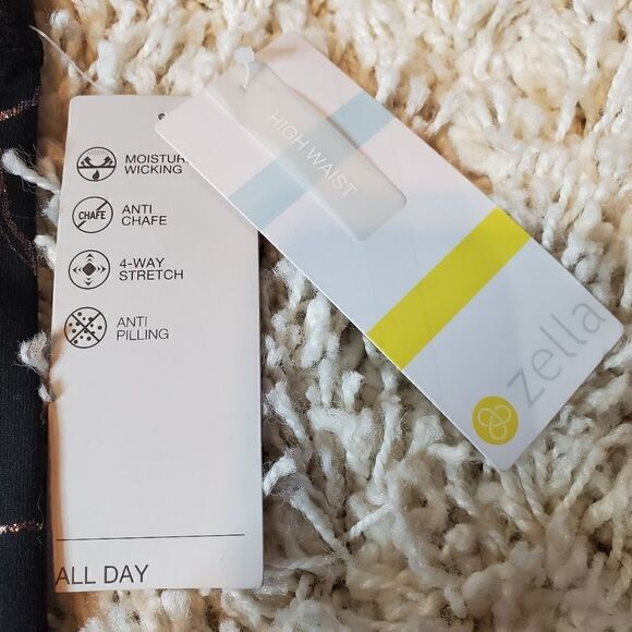 ZELLA Black Glisten Leggings - Sz. Small (7-8) - Picture 3 of 8